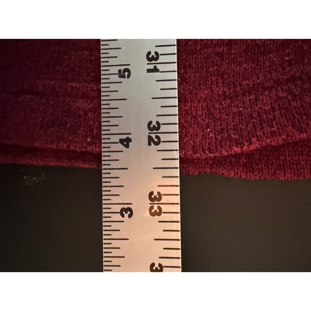 Haggar Men's 2XLT Big & Tall Burgundy Quarter Zip Sweater Fleece Pullover - Picture 10 of 10